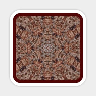 Sepia Tone Mandala Number 2 Magnet