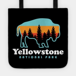 Yellowstone National Park Bison Hiking Travel Tote