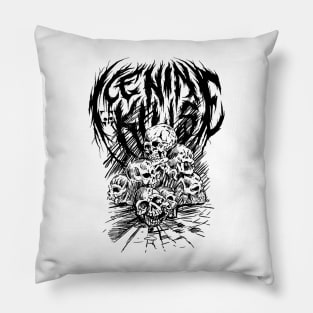 black metal Pillow