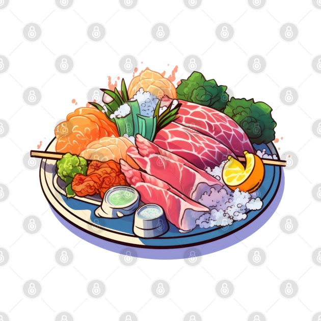 Feeling fancy with this beautiful Sashimi platter by Pixel Poetry
