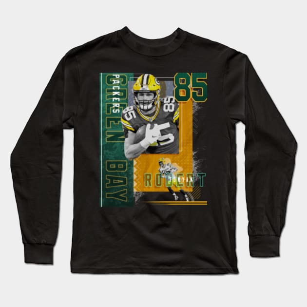 Robert Tonyan Football Paper Poster Packers 2 Long Sleeve T-Shirt