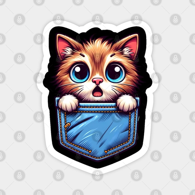 cat pocket Magnet by FnF.Soldier 