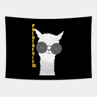 Point Of View Llama Style Illustrasyon Art Tapestry