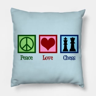 Peace Love Chess Pillow