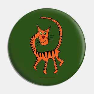 Crazy Cat Pin