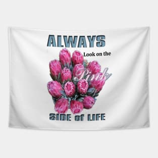 Pink Ice Protea side of Life Tapestry