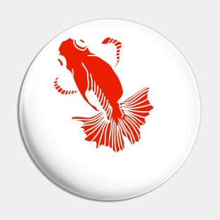 red and white butterfly tail goldfish Pin