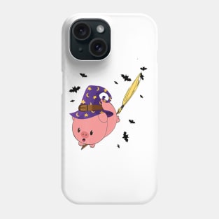 Pig Witch T shirt Halloween Kids Women Funny Costume Phone Case