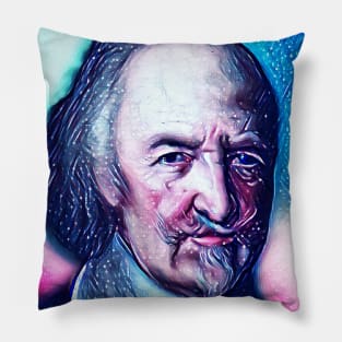 Thomas Hobbes Snowy Portrait | Thomas Hobbes Artwork 13 Pillow