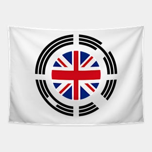 Korean British Multinational Patriot Flag Series Tapestry