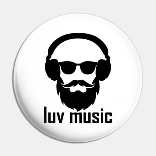 LUV MUSIC Pin