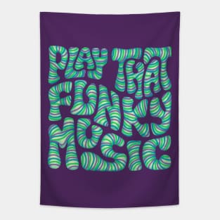 Play That Funky Music Word Art Tapestry