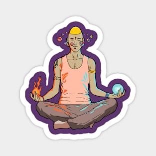 Psychedelic Spiritual Character Magnet