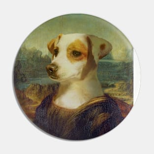 Mona Lisa Jack Russell Pin