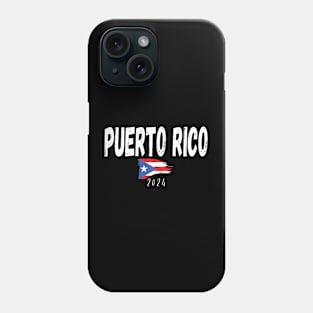 Puerto Rico Souvenir 2024 Trip Vacation Fun Matching Travel Flag Design Phone Case