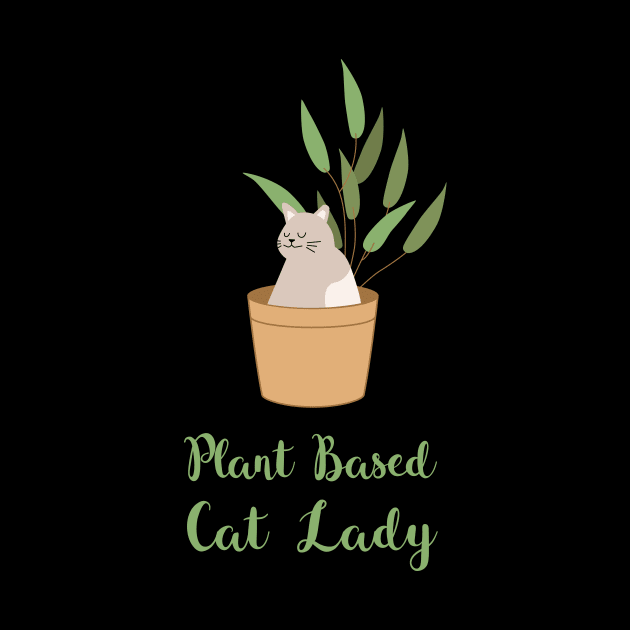 Funny Vegan Plant Based Kitty for every Cat Lady by SeaAndLight