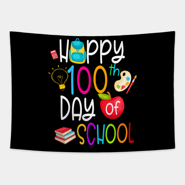 Happy 100th Day Of School Tapestry by Hensen V parkes