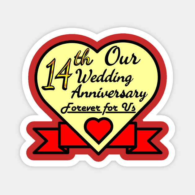 Our 14th Wedding anniversary Magnet by POD_CHOIRUL