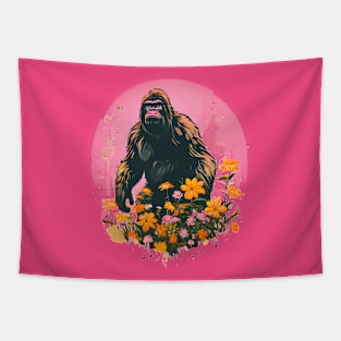 Flower Bigfoot Tapestry