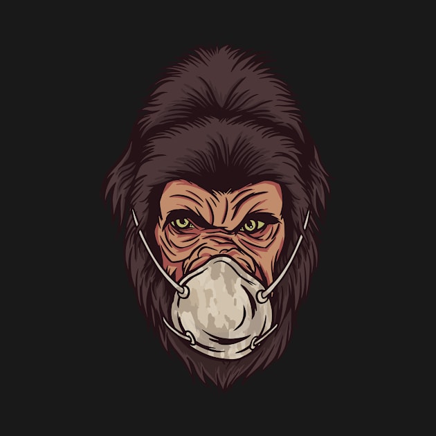 Gorilla Mask by EarlAdrian