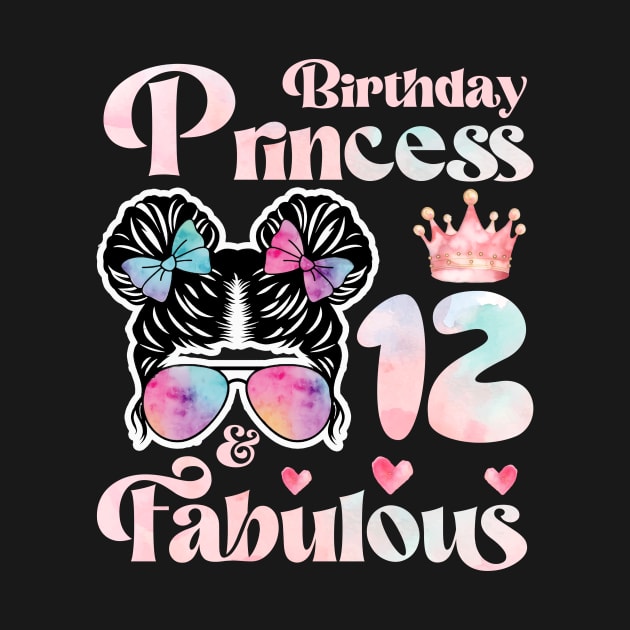 Cute Turning 12 years old tee 12th Birthday gift Birthday Gift Turning 12 years old 12th Birthday Princess Tee My 12th Birthday copy by ttao4164