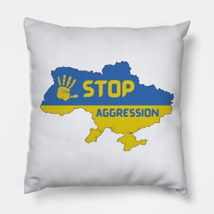 Stop War in Ukraine, Stand with Ukraine Pillow