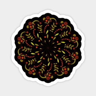 Mandala of Autumn Magnet