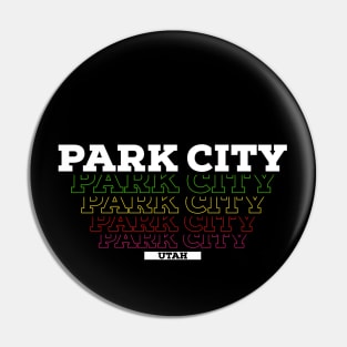 I Love Park City USA Vintage Pin