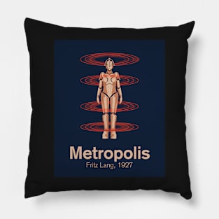 Metropolis, Fritz Lang,1927. Movie poster minimal Pillow