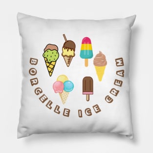 Big worm ice cream T-shirt Pillow