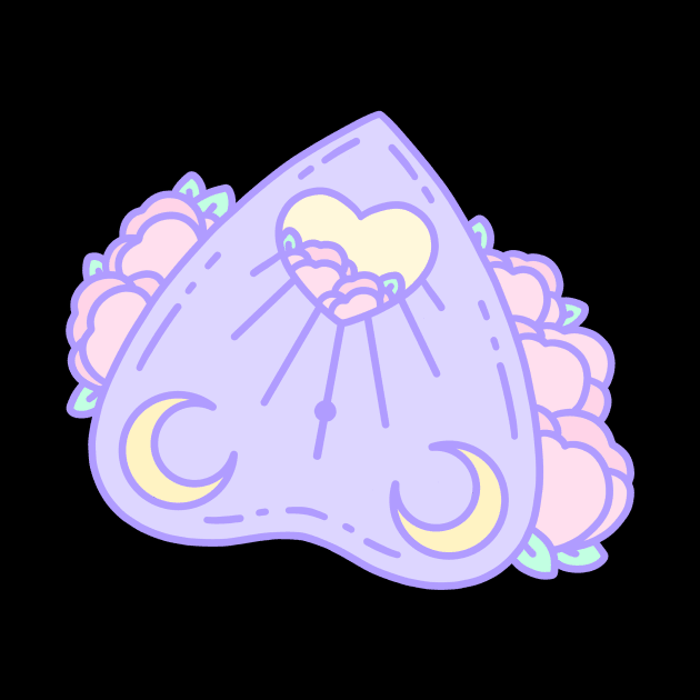 Floral Pastel Planchette by Cosmic Queers