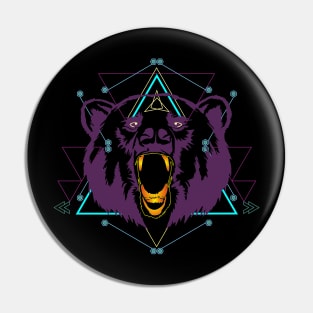 Bear Wild Angry Pin