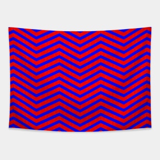 Bright Zigzag Pattern Tapestry