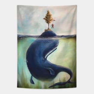 The attentive Whale Tapestry