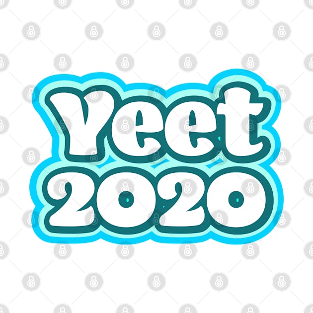 Yeet 2020 - Retro Blue by Jitterfly