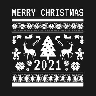 Merry Christmas 2021 Family Matching Xmas T-Shirt