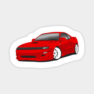 Red Toyota Celica Magnet