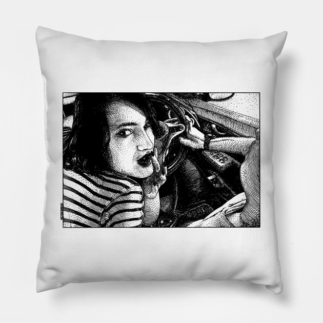 asc 1096 – La petite faim (A little snack on the way) Pillow by apolloniasaintclair