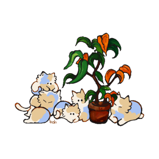 cats and plant T-Shirt