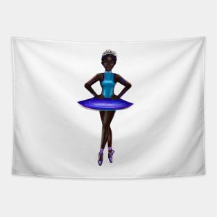 Ballerina Noor #4 - beautiful  black ballerina with corn rows Tapestry