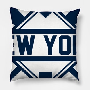 New York Y Diamond Pillow