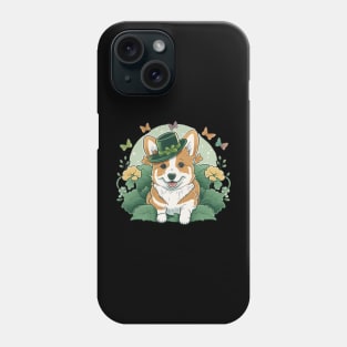 Corgi Lover Shamrock Happy St Patricks Day Phone Case