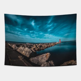 Manistique East Breakwater Light Tapestry