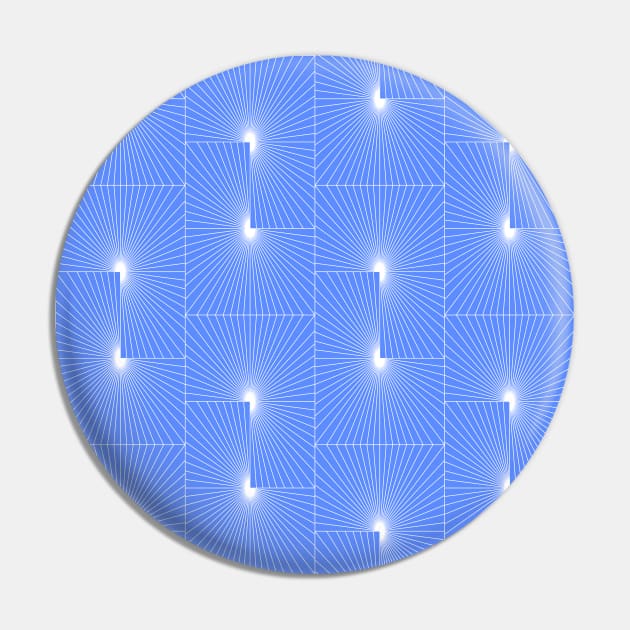 Periwinkle Blue Modern Geometry Pin by Carolina Díaz