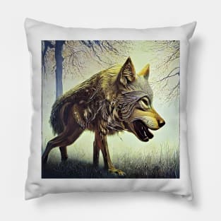 dangerous wolf Pillow