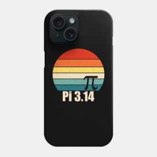 Pi Retro Sunset Phone Case