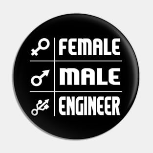 Femal Male Engineer Pin