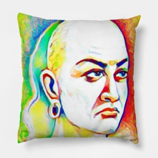 Chanakya Colourful Portrait | Chanakya Artwork 11 Pillow