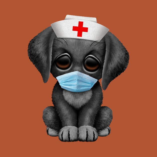 Cute Black Puppy Nurse by jeffbartels