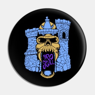 Broskull Logo V.2 Customized Skeletor Colors Castle Pin